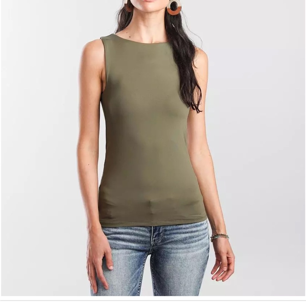 Buckle Black brand Shaping & Smoothing Olive Green Tank Top size Large